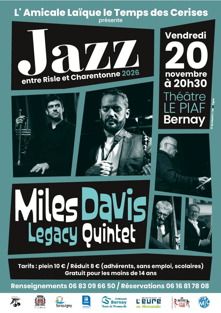 AFFICHE CONCERT JAZZ BERNAY PIAF